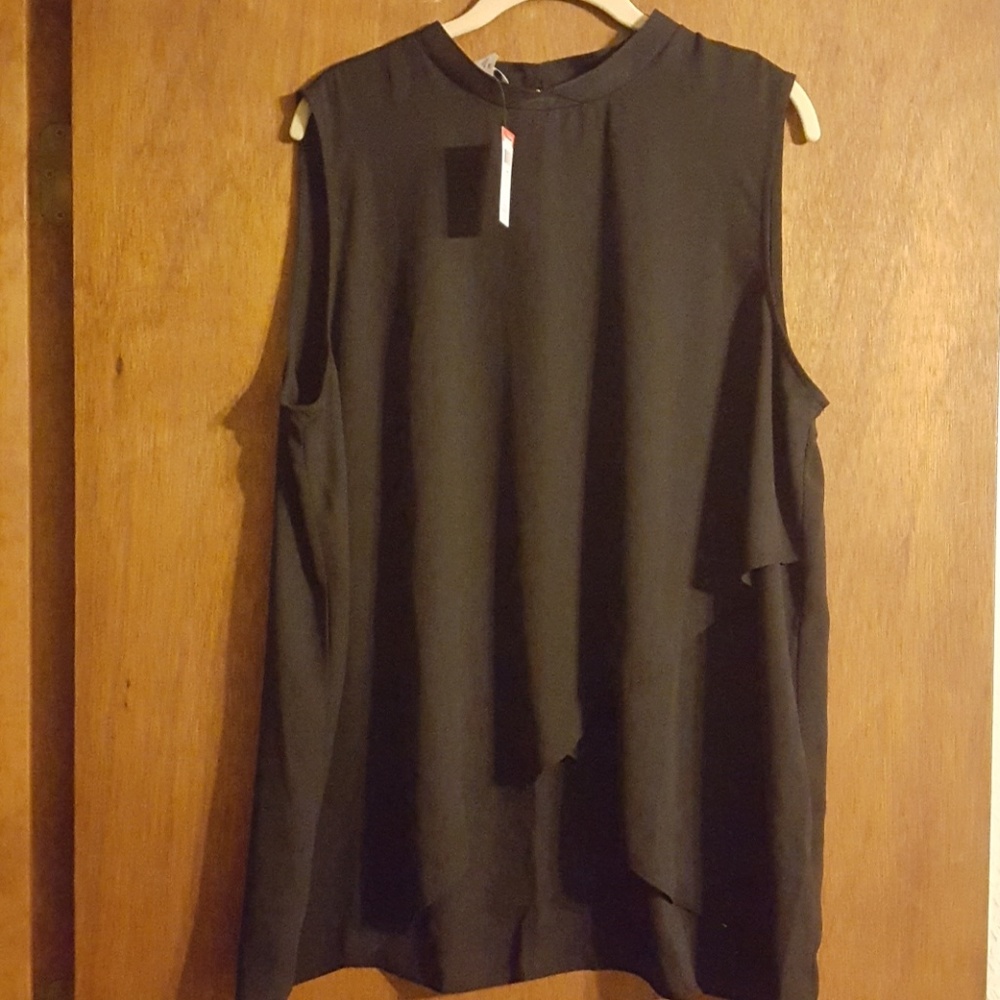 Black  sleeveless blouse